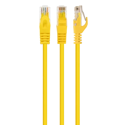 Патч-корд Cablexpert PP6U-0.5M/Y, Cat6 UTP, 0,5м, Жёлтый