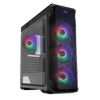 Компьютерный корпус Gamemax StarLight FRGB, Midi-Tower, Без блока питания, Чёрный