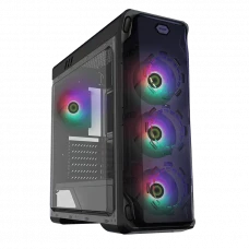 Carcasă PC Gamemax StarLight FRGB, Midi-Tower, Fără PSU, Negru