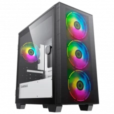 Carcasă PC Gamemax Aero Mini, Mini-Tower, Fără PSU, Negru