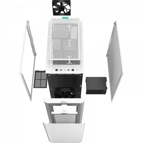 Компьютерный корпус Deepcool CK500, Midi-Tower, ATX PS2 , Белый