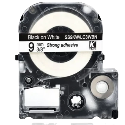 Epson LK-3WBN, 9mm x 9m