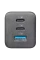 Зарядное устройство Cellularline Wall Charger GAN, 3 Ports, 65Вт, Чёрный