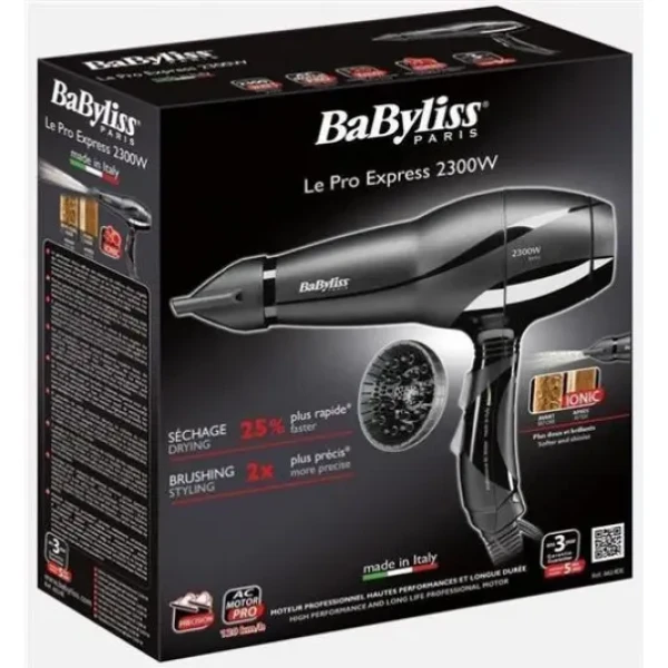 Uscător de păr Babyliss Le Pro Express | 6614E, 2300W, Negru