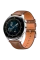 Ceas inteligent Huawei WATCH 3, 46mm, Carcasă Stainless Steel cu curea din piele Maro