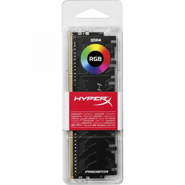 Memorie RAM Kingston HyperX Predator RGB, DDR4 SDRAM, 3600 MHz, 8GB, HX436C17PB4A/8