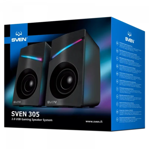 Компьютерные колонки SVEN 305, Чёрный