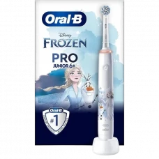 Periuță de dinți electrică Braun Oral-B Junior Frozen PRO 3, Alb