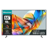 55 LED SMART Телевизор Hisense 55U6KQ, 3840x2160 4K UHD, VIDAA U6.0, Серый