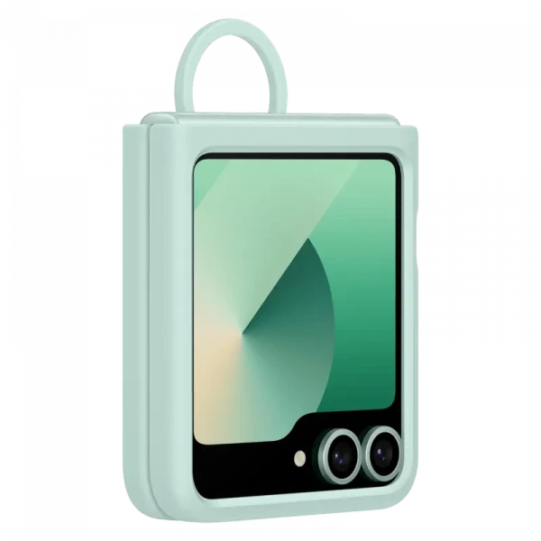 Чехол Samsung Silicone Case Flip 6, Мятный