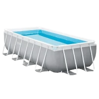 Piscină cu cadru metalic Intex, 10874L, Gri, 26792