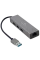 Adaptor Hub Cablexpert A-AMU3-LAN-01, Gri
