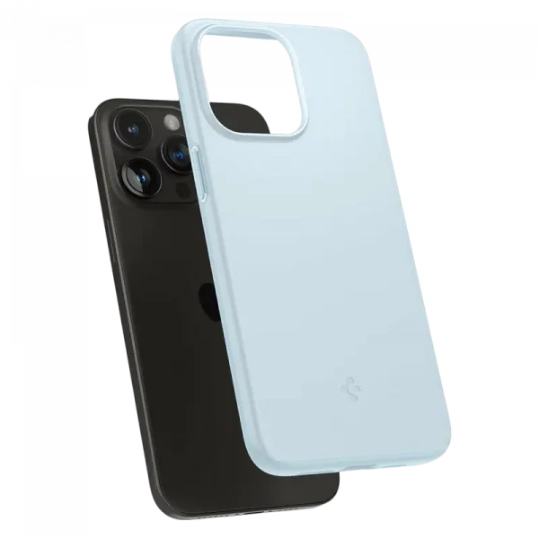 Husă Spigen iPhone 15 Pro Thin Fit, Albastru stins