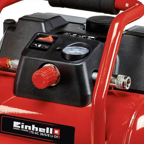 Compresor baterie (fără baterie) TE-AC 36/6/8 1,1 kW 36 V 8 bar 6 l Einhell