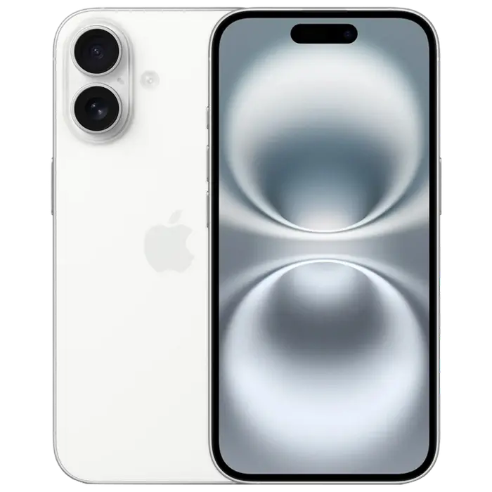 Smartphone Apple iPhone 16, 128GB, Alb